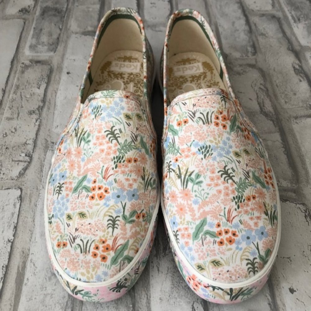 KEDS X RIFLE PAPER DOUBLE DECKER MEADOW SNEAKER 9W